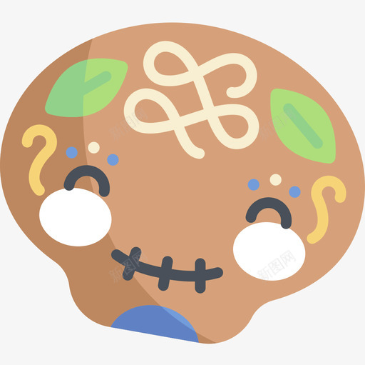 骷髅死亡日10Flat图标svg_新图网 https://ixintu.com Flat 死亡日10 骷髅