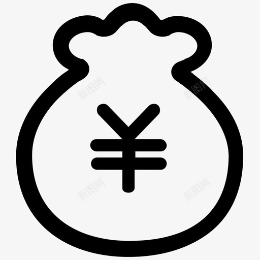 打赏钱袋svg_新图网 https://ixintu.com 打赏钱袋