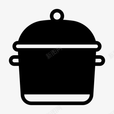厨房厨师网上商店和电子商务图标图标
