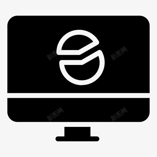 计算机图表管理图标svg_新图网 https://ixintu.com 图表 战略 战略和管理字形 管理 计算机 饼图