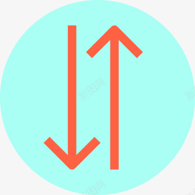 传输箭头和用户界面2平面图标图标