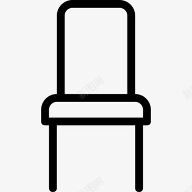 椅子家具和家用15直线型图标图标