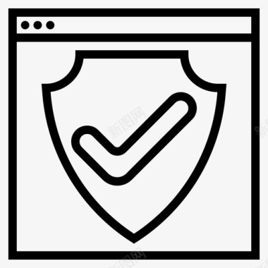 网站安全开发守卫图标图标