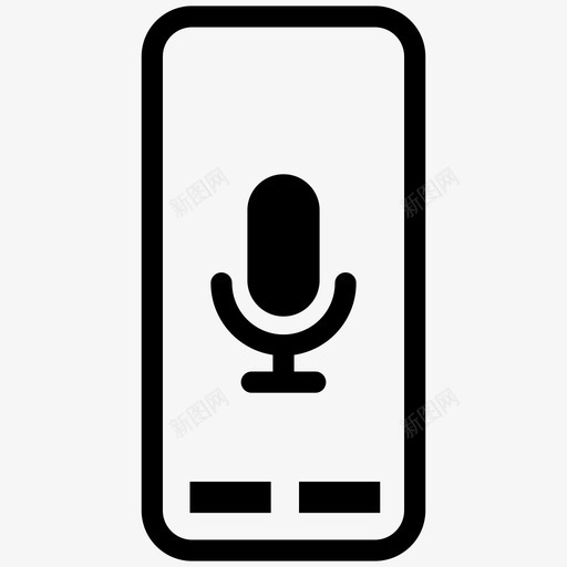 语音助手手机控制图标svg_新图网 https://ixintu.com siri 手机 控制 虚拟语音助手 语音 语音助手