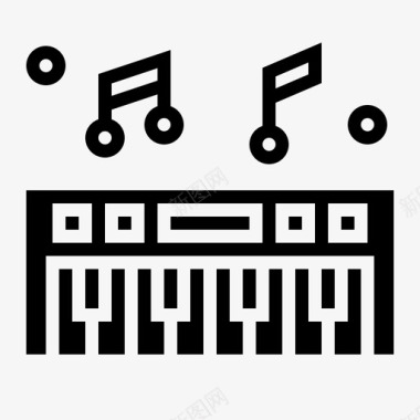 钢琴电子键盘图标图标
