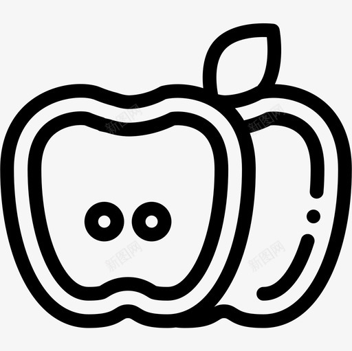 苹果纯素食品2直系图标svg_新图网 https://ixintu.com 直系 纯素食品2 苹果