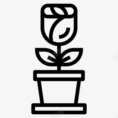 玫瑰花爱情图标图标
