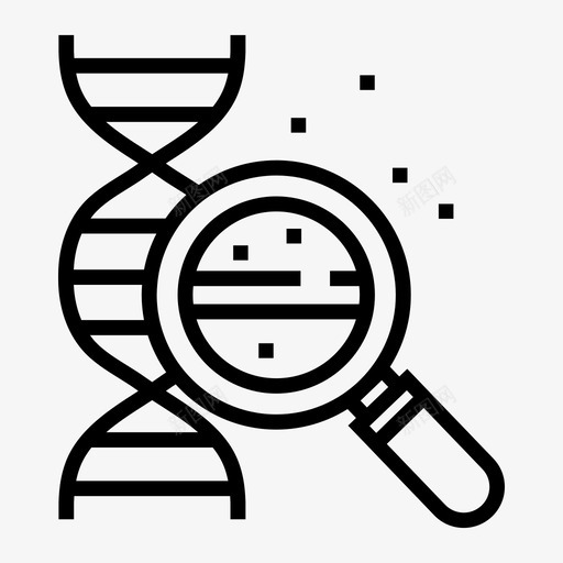 医学生物学dna图标svg_新图网 https://ixintu.com dna 医学 基因 生物学 遗传学