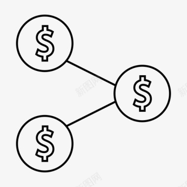 汇款连接信号图标图标