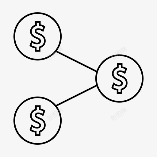 汇款连接信号图标svg_新图网 https://ixintu.com 价值 信号 公司业务线图标 汇款 贵重 连接