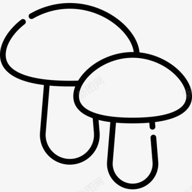 蘑菇感恩节27直系图标图标