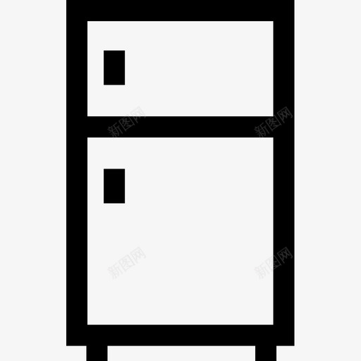 冰箱床和早餐16线性图标svg_新图网 https://ixintu.com 冰箱 床和早餐16 线性