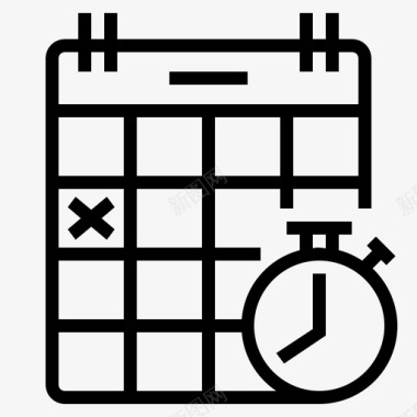截止日期任务日历图标图标