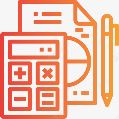 数学商务210梯度图标图标