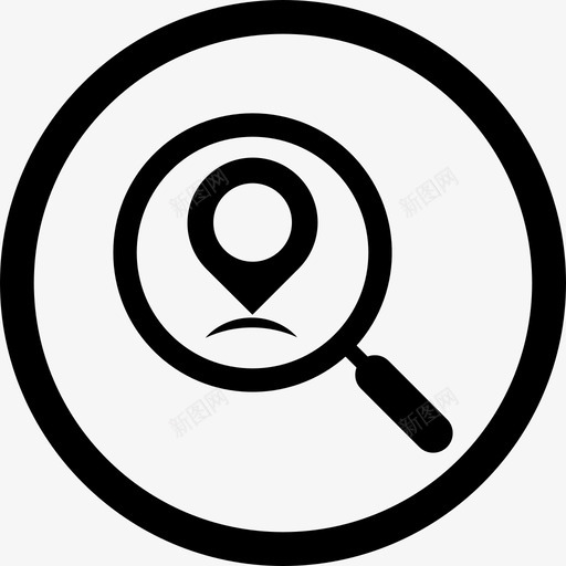 本地位置优化查找地图标记svg_新图网 https://ixintu.com 地图标记 搜索 搜索引擎优化固体图标 服务 本地位置优化 查找 策略