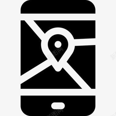 智能手机旅行应用程序15已填充图标图标