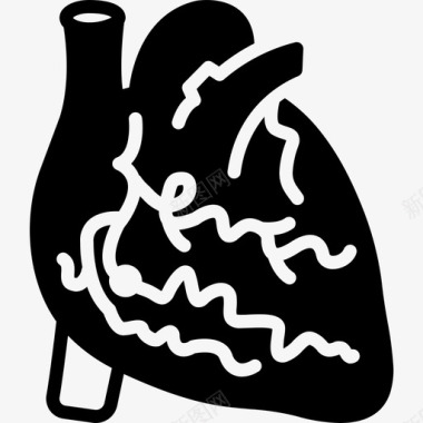 动脉胆固醇心脏图标图标