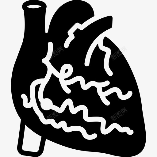 动脉胆固醇心脏图标svg_新图网 https://ixintu.com 动脉 心脏 胆固醇 血管成形术 静脉