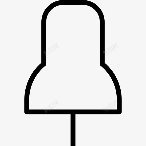 别针文具38线性图标svg_新图网 https://ixintu.com 别针 文具38 线性