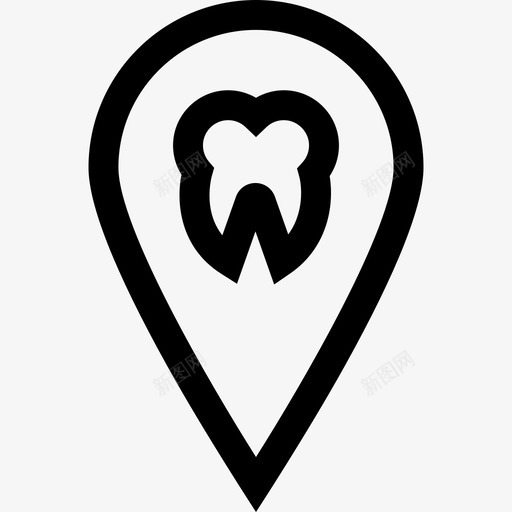 牙齿牙医10线形图标svg_新图网 https://ixintu.com 牙医10 牙齿 线形