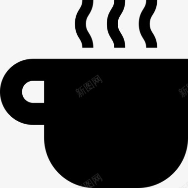 咖啡杯30号吧台装满图标图标