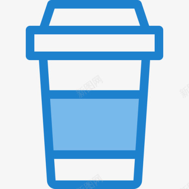咖啡饮料11蓝色图标图标