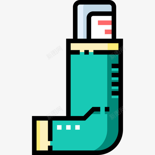 吸入器药房19线性颜色图标svg_新图网 https://ixintu.com 吸入器 线性颜色 药房19