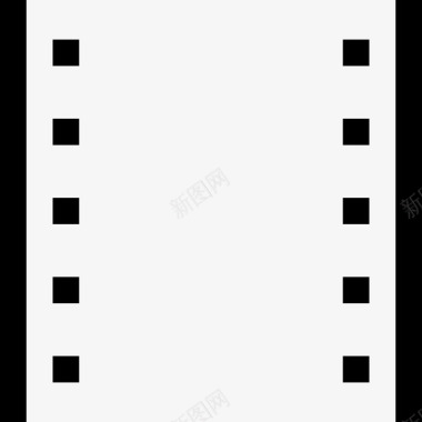 电影长条摄影和电影线性图标图标