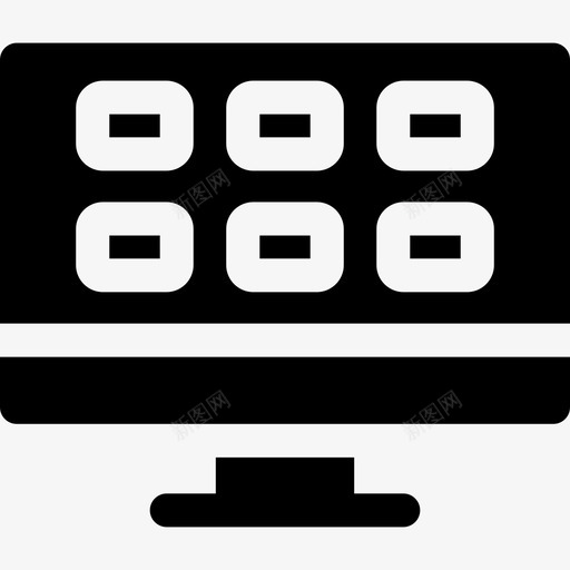 智能电视电视9填充图标svg_新图网 https://ixintu.com 填充 智能电视 电视9