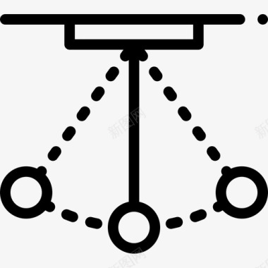 摆锤物理12线性图标图标