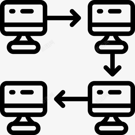 网络任务5线性图标svg_新图网 https://ixintu.com 任务5 线性 网络