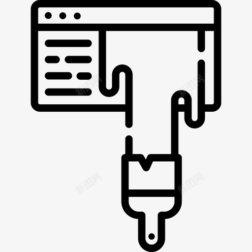 网页开发47线性图标svg_新图网 https://ixintu.com 开发47 线性 网页设计