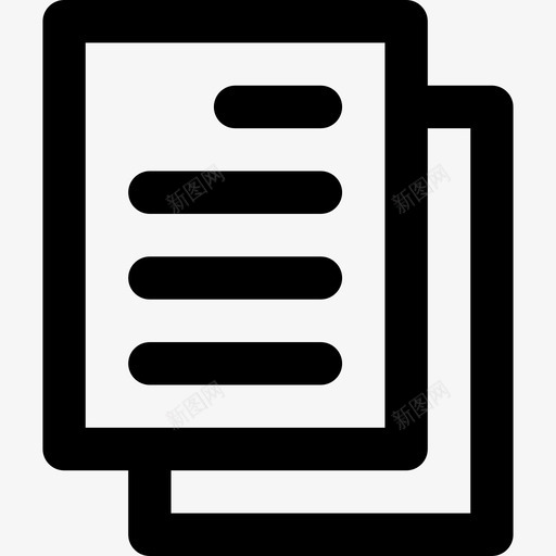 复制文档页面纸张图标svg_新图网 https://ixintu.com 基本界面 复制文档 工作表 纸张 页面