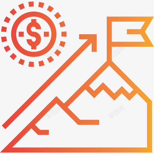 目标营销25梯度图标svg_新图网 https://ixintu.com 梯度 目标 营销25