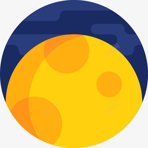 月亮该睡觉了7点平的图标svg_新图网 https://ixintu.com 平的 月亮 该睡觉了7点