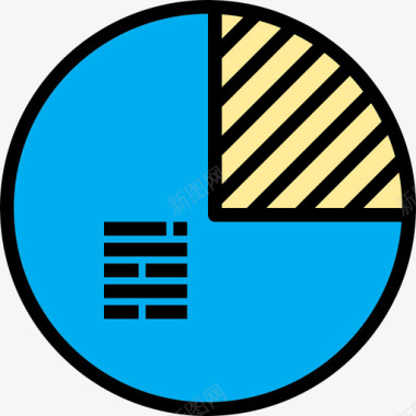 饼图图表10线性颜色图标图标
