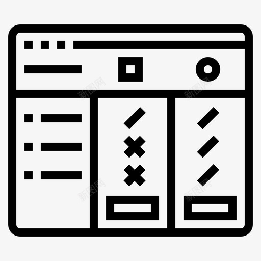 比较选择选项图标svg_新图网 https://ixintu.com 业务 包 比较 选择 选项