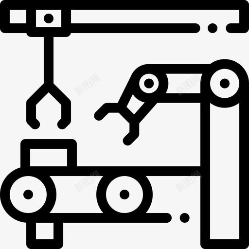 输送机批量生产2线性图标svg_新图网 https://ixintu.com 批量生产2 线性 输送机