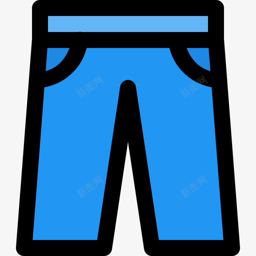 长裤衣服和附件线性颜色图标svg_新图网 https://ixintu.com 线性颜色 衣服和附件 长裤