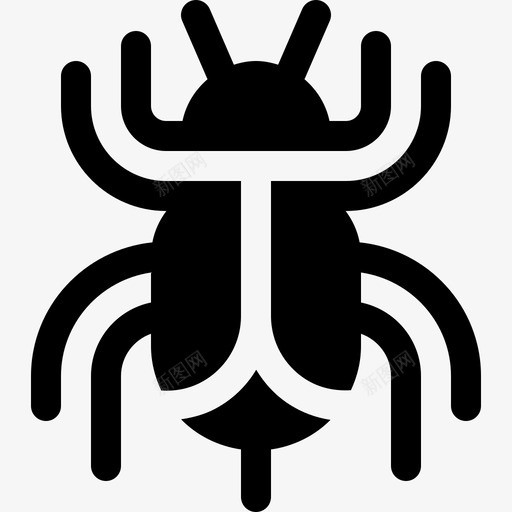 Bug营销seo12已填充图标svg_新图网 https://ixintu.com Bug 已填充 营销seo12