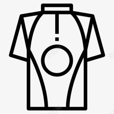 衬衫自行车时尚图标图标