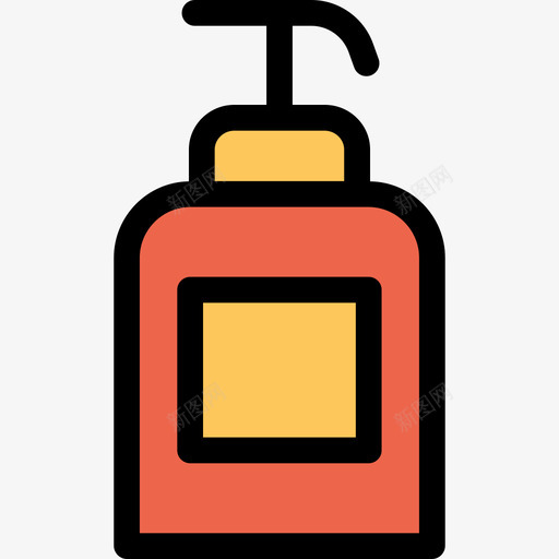 香皂美容和spa6直线颜色橙色图标svg_新图网 https://ixintu.com 直线颜色橙色 美容和spa6 香皂