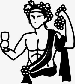 威力神酒狄俄尼索斯喝酒上帝图标高清图片