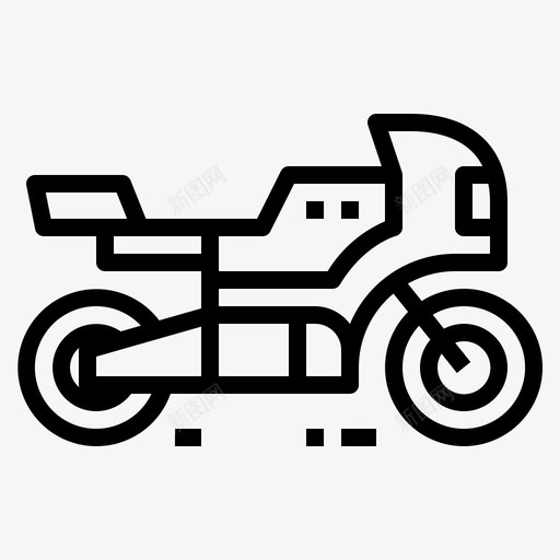 摩托车交通工具车辆图标svg_新图网 https://ixintu.com 交通工具 摩托车 车辆