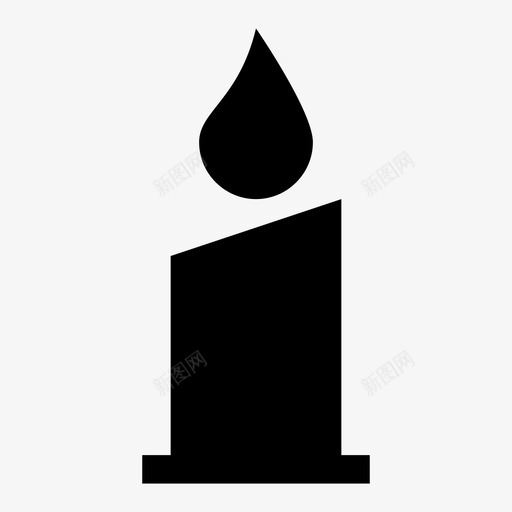 蜡烛燃烧的火焰圣诞蜡烛图标svg_新图网 https://ixintu.com 响应用户界面UI矢量图标 圣诞蜡烛 照明 燃烧的火焰 蜡烛