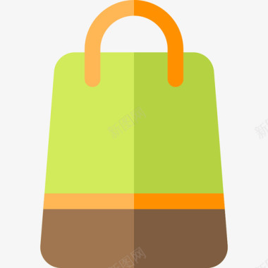 购物袋购物中心3扁平图标图标