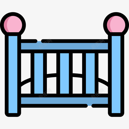 婴儿床孕妇9线性颜色图标svg_新图网 https://ixintu.com 婴儿床 孕妇9 线性颜色
