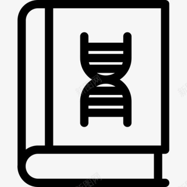 生物学教育和学校线性图标图标