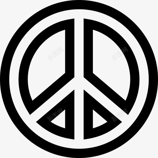 和平星座瑜伽和中年3直线型图标svg_新图网 https://ixintu.com 和平星座 瑜伽和中年3 直线型