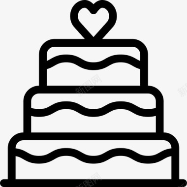 结婚蛋糕婚礼68直系图标图标